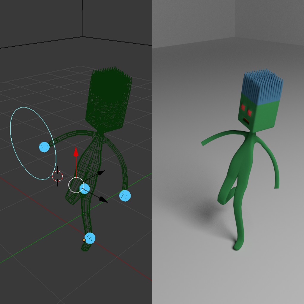 Simple Guy with Easy IK Rig w/ Look Target preview image 1